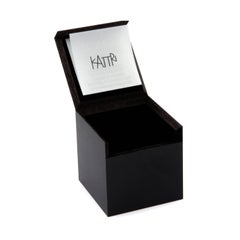 9 Karat Yellow Gold and Black Quartz and Yellow Sapphires