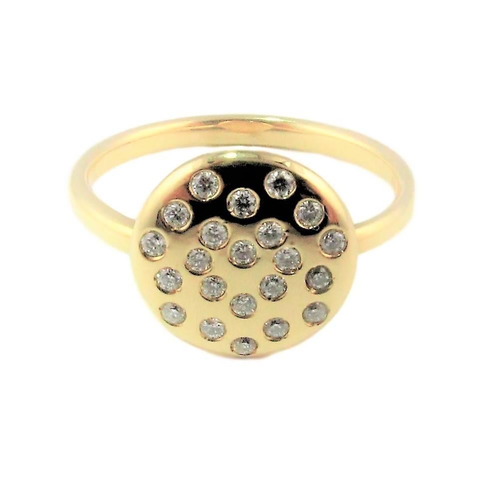 'DIAMOND LOVE' on PLANET 22 Yellow Gold Ring 