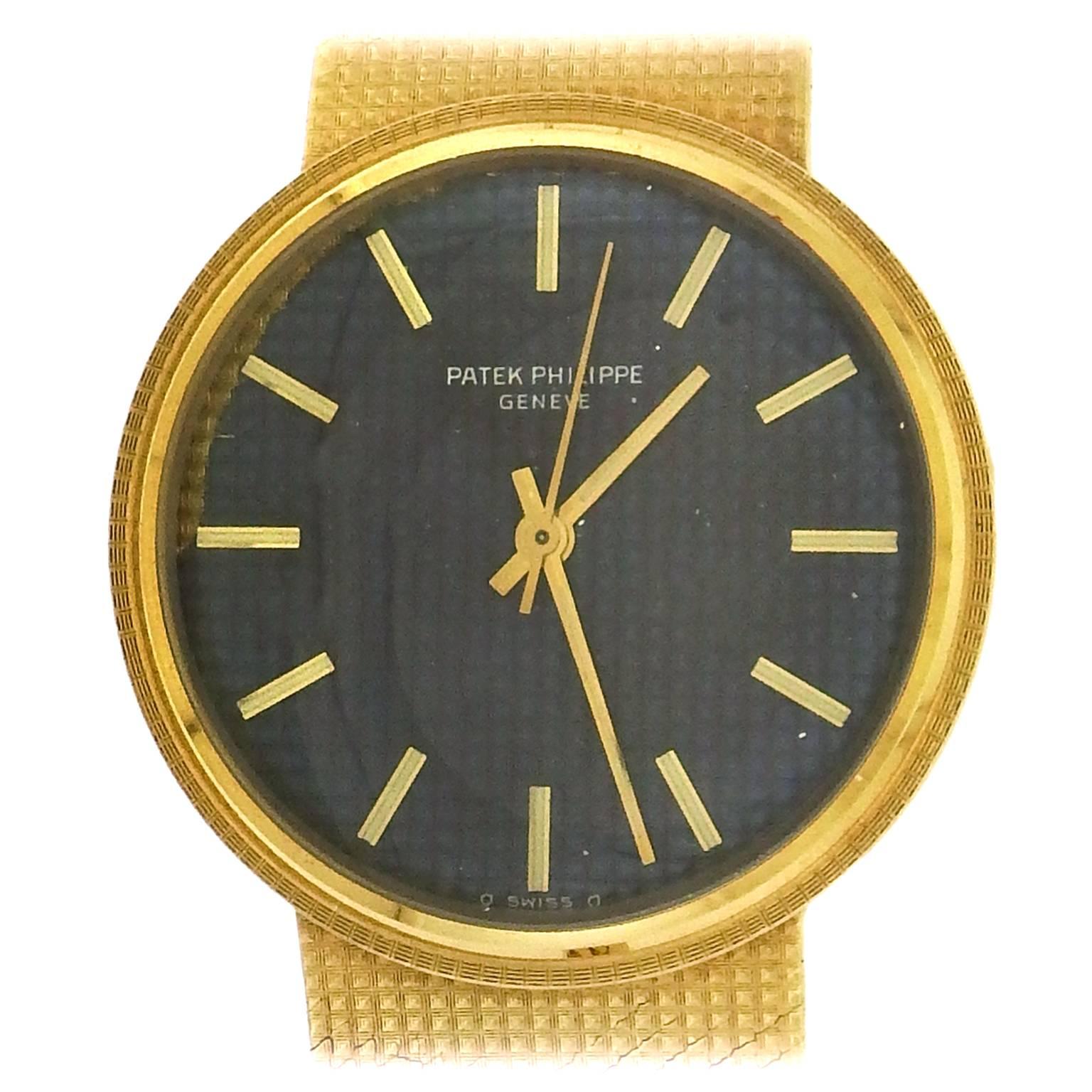 Patek Philippe Yellow Gold  Automatic Bracelet Wristwatch Ref 3563/3 