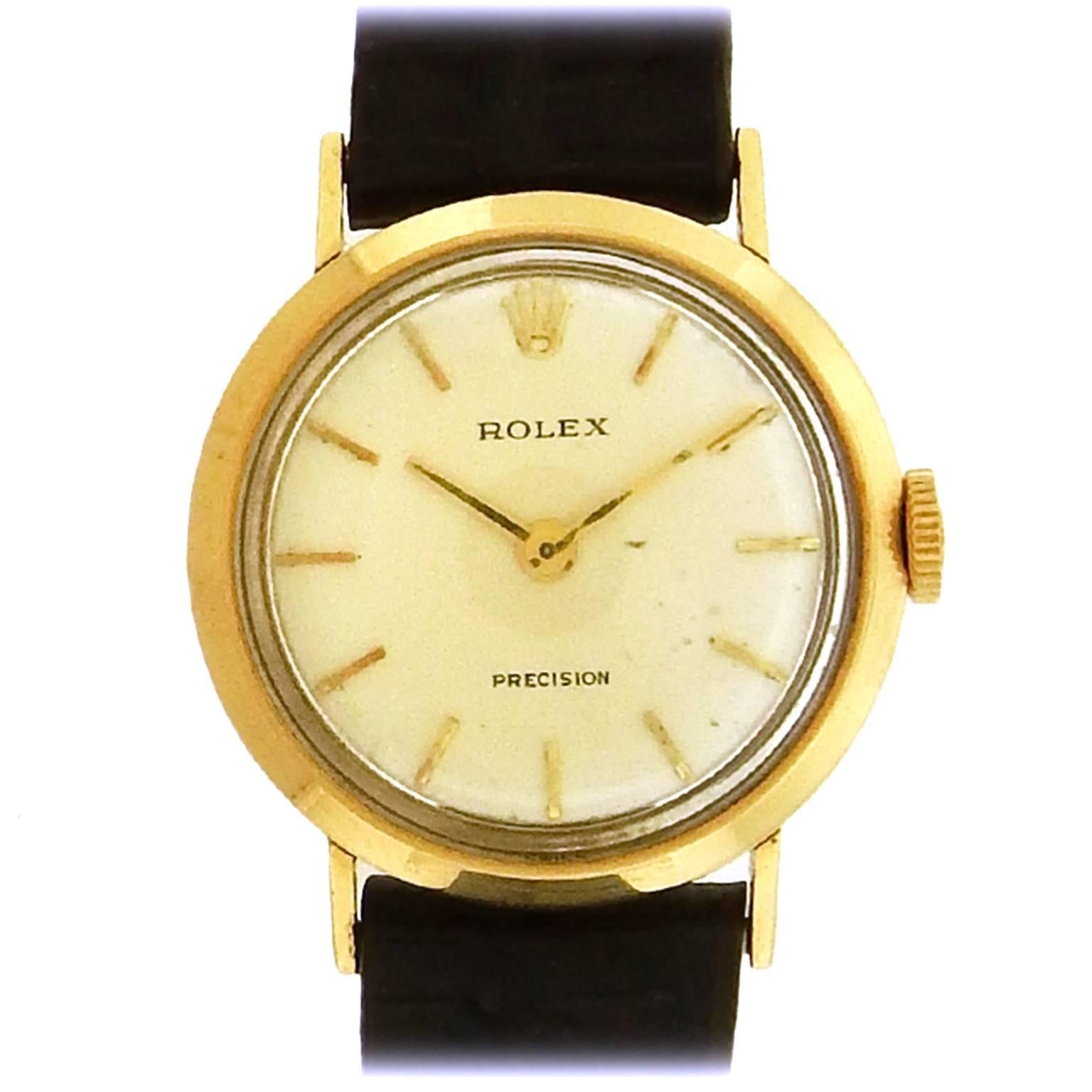 Rolex Ladies Yellow Gold Precision Manual Wind Wristwatch, circa 1960s
