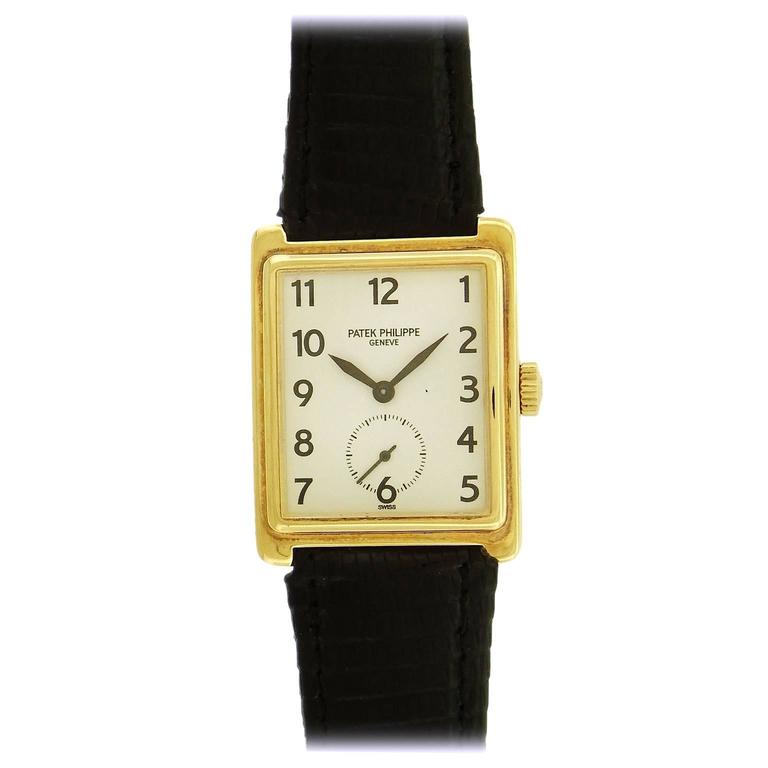 Patek Philippe Yellow Gold Gondolo Manual wind Dress Wristwatch Ref ...