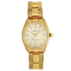 Rolex Rose Gold Oyster Perpetual Oyster Bracelet Wristwatch Ref 6565 5