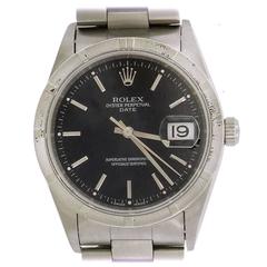 Rolex Stainless Steel Oyster Perpetual Date wristwatch Ref 15210