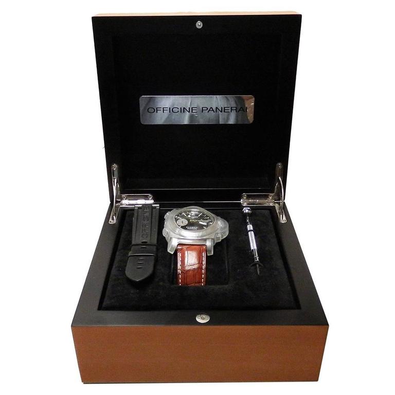 Panerai Stainless Steel Luminor GMT Automatic wristwatch Ref 6633