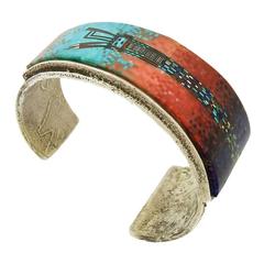  Irene and Carl Clark Yei Gemstone Mosaic Bracelet 