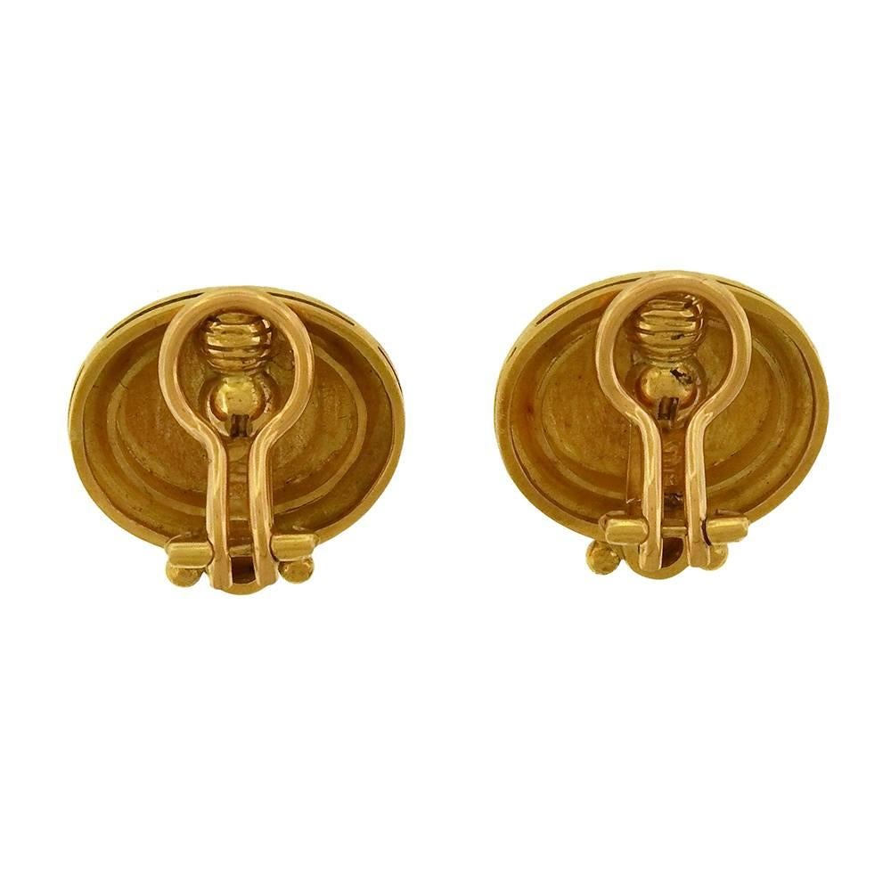 Women's Elizabeth Locke 19 Karat Gold Clip-On Earrings