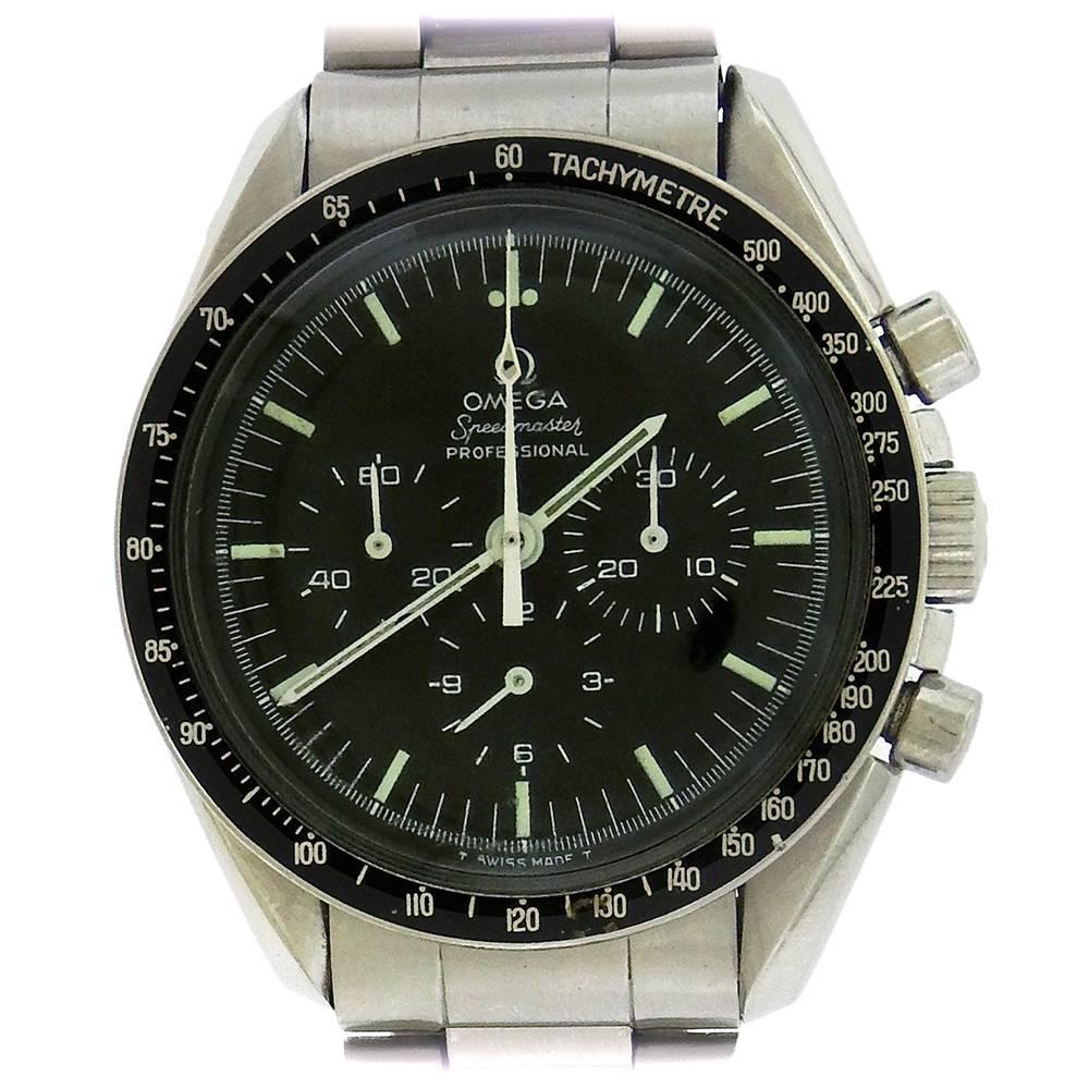 Omega Stainless Steel NASA Certified Speedmaster Professional Manual Wristwatch