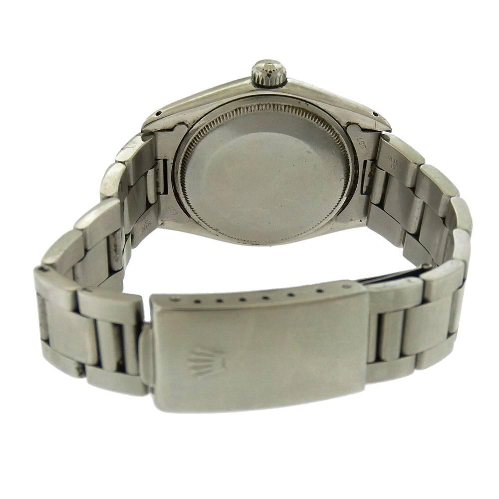 Rolex Stainless Steel Date Oyster Perpetual Automatic Wristwatch Ref 1500  In Good Condition In New York, NY