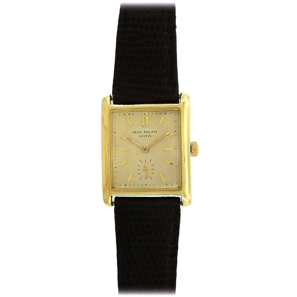 Patek Philippe Yellow Gold manual Wristwatch Ref 2530, circa 1950s In Excellent Condition In New York, NY