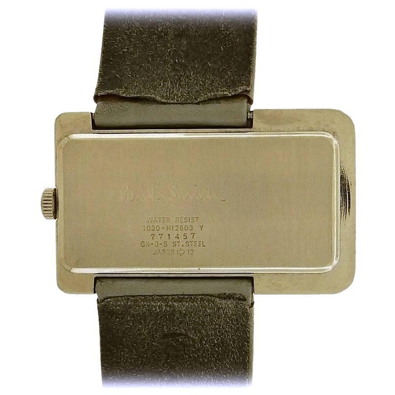 Paul Smith stainless steel asymmetrical Vintage Quartz Wristwatch ...
