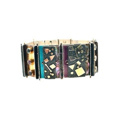 Earl Pardon: Armband mit Emaille- und Edelstein-Gliedern
