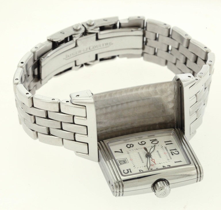 Jaeger LeCoultre Stainless Steel Gran' Sport Reverso Automatic Wristwatch 3