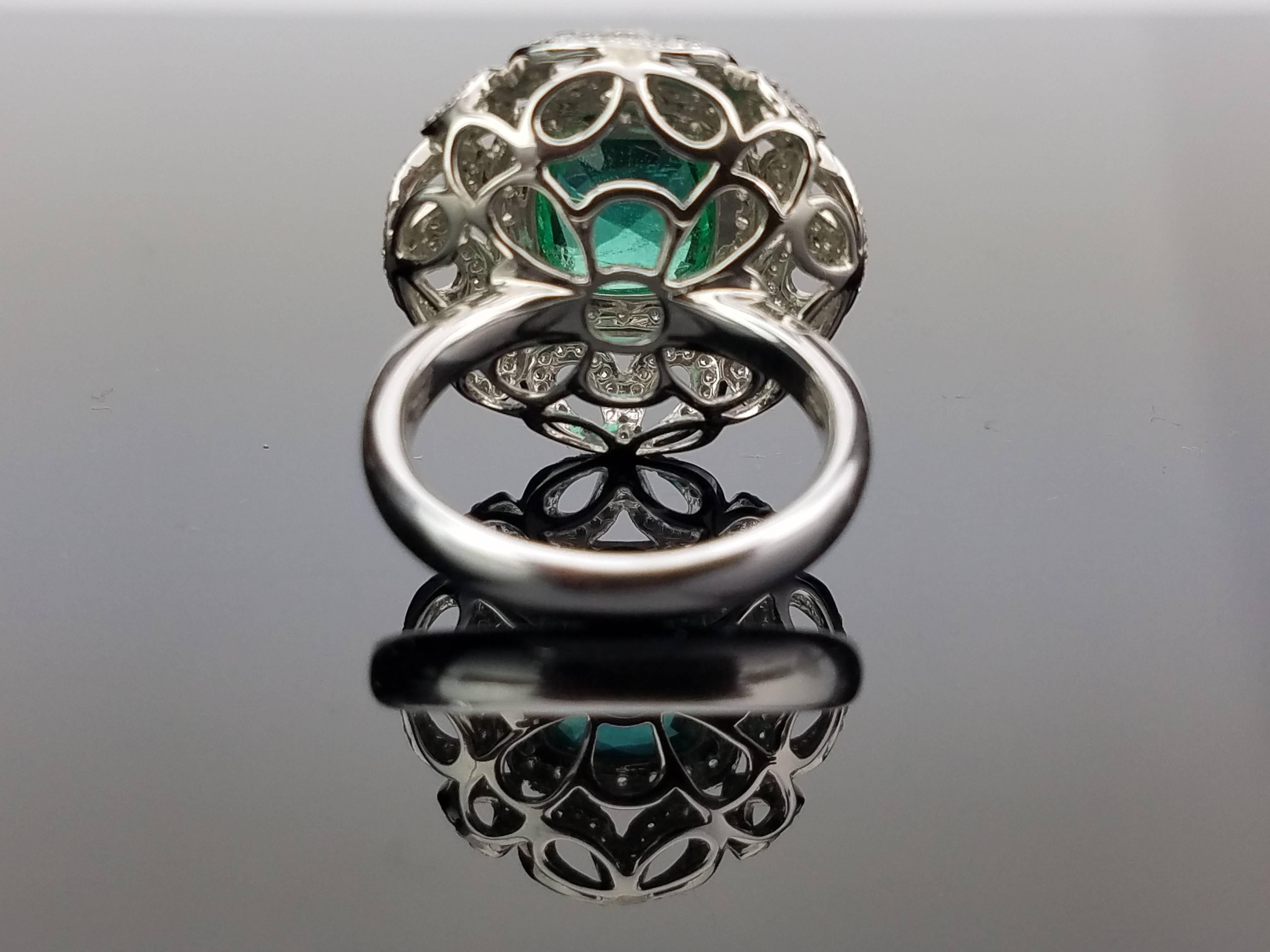 emerald cut diamond cocktail rings