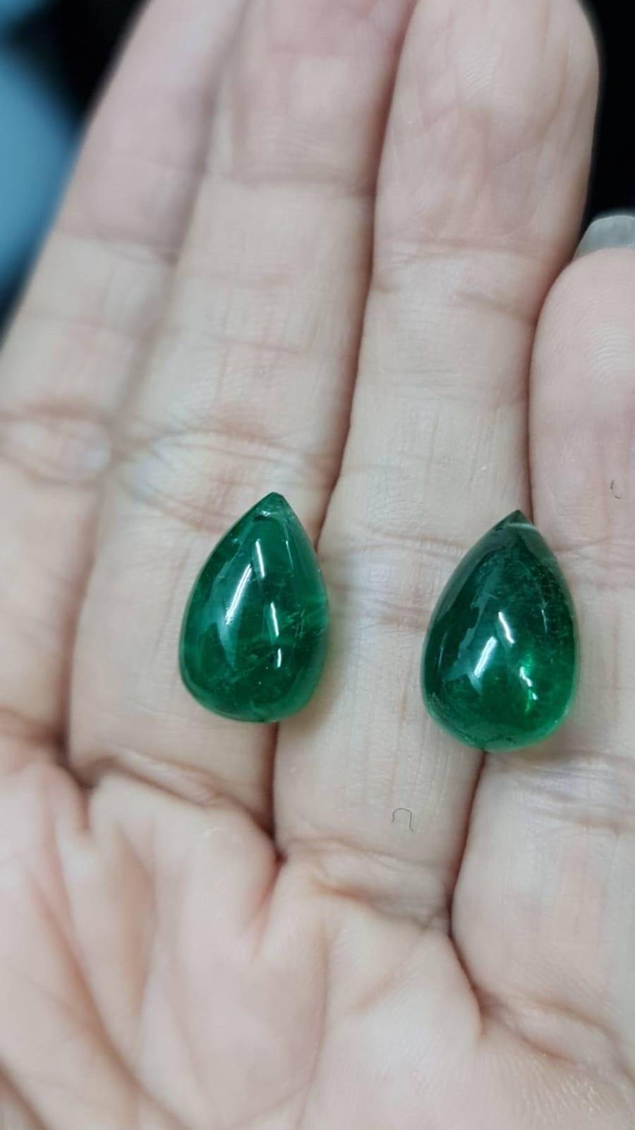 19.91 Carat Emerald Drops (Loose Stone Only) In New Condition In Bangkok, Thailand