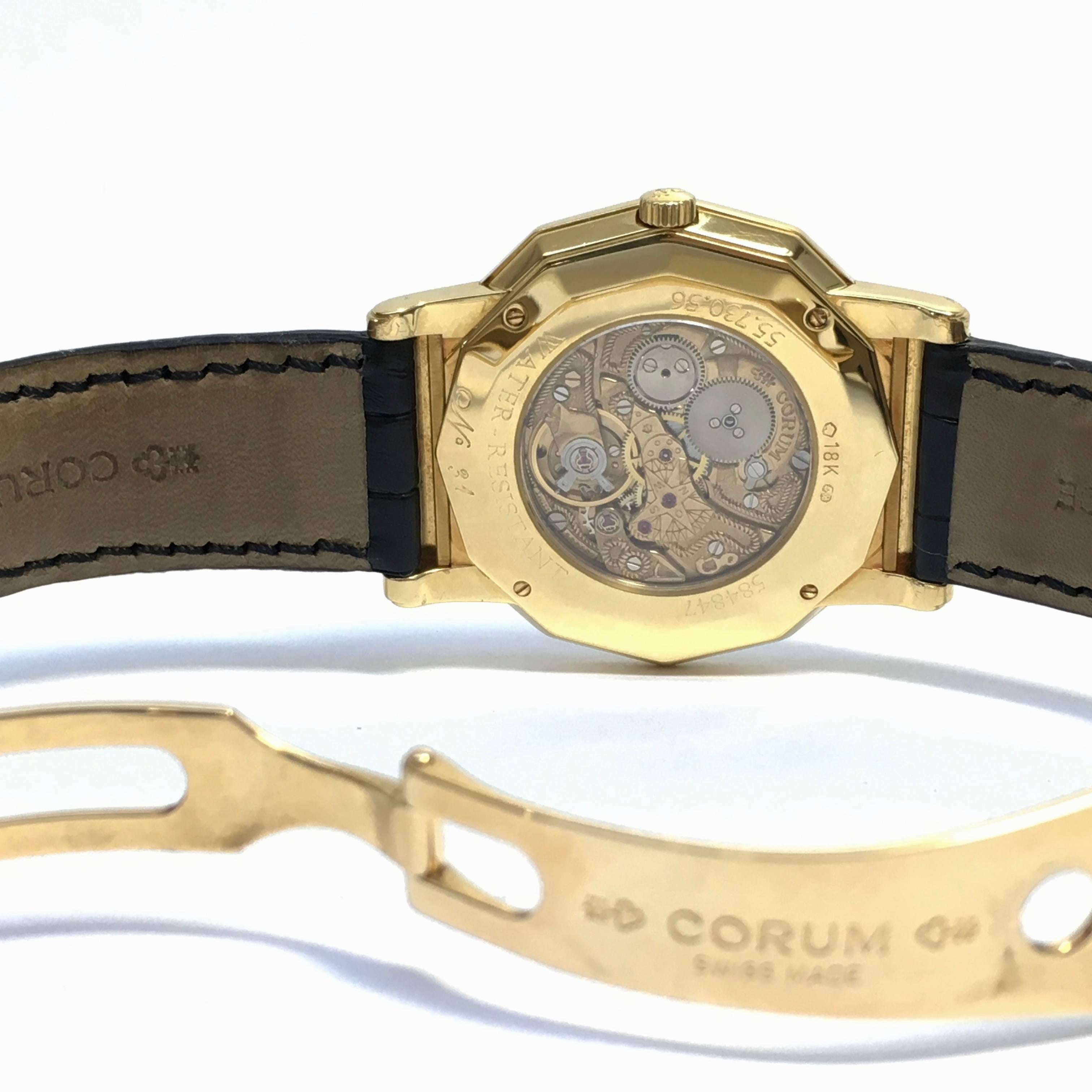 Corum Yellow Gold Admiral's Cup Anniversary Ltd Ed mechanical Wristwatch, 1995 2