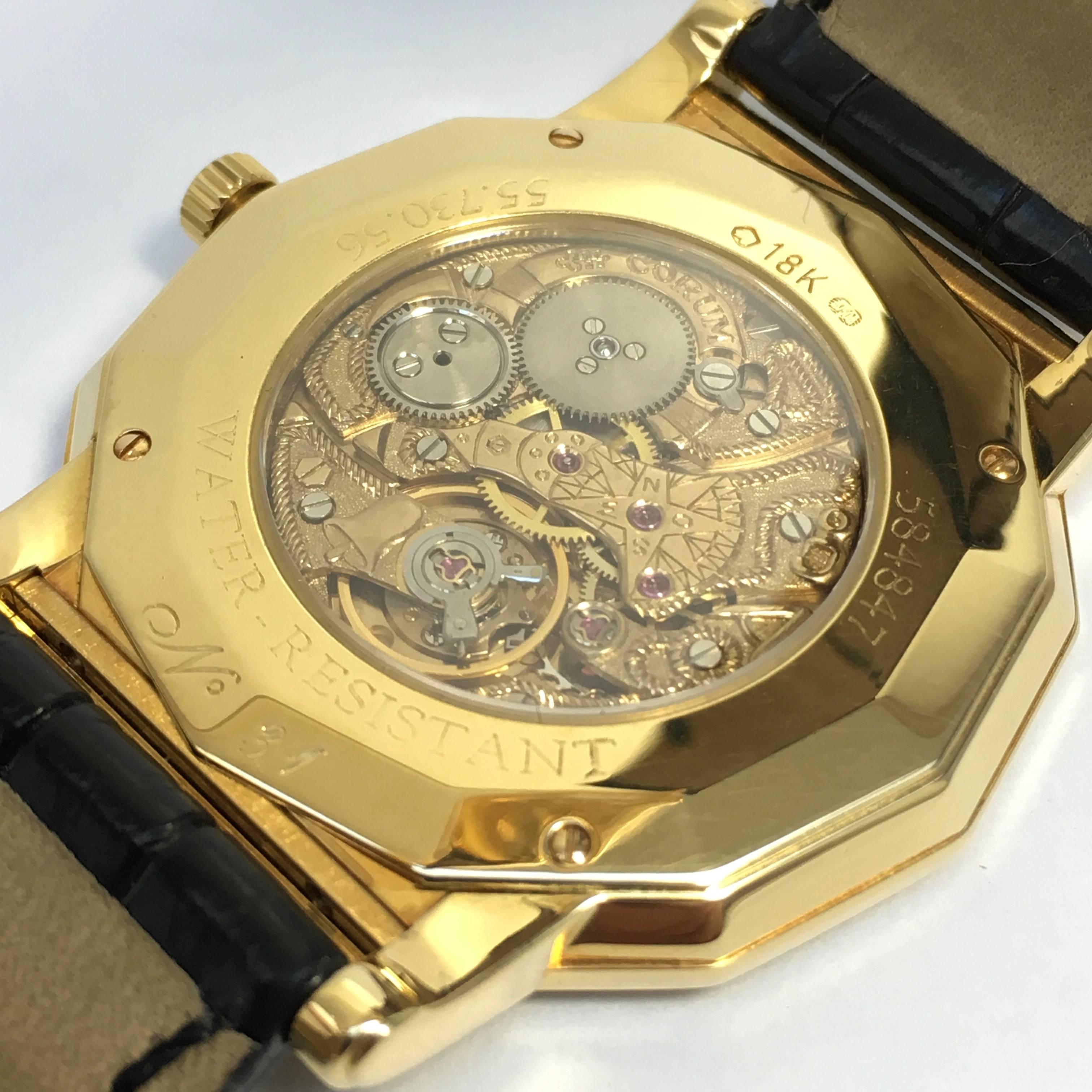 Corum Yellow Gold Admiral's Cup Anniversary Ltd Ed mechanical Wristwatch, 1995 5