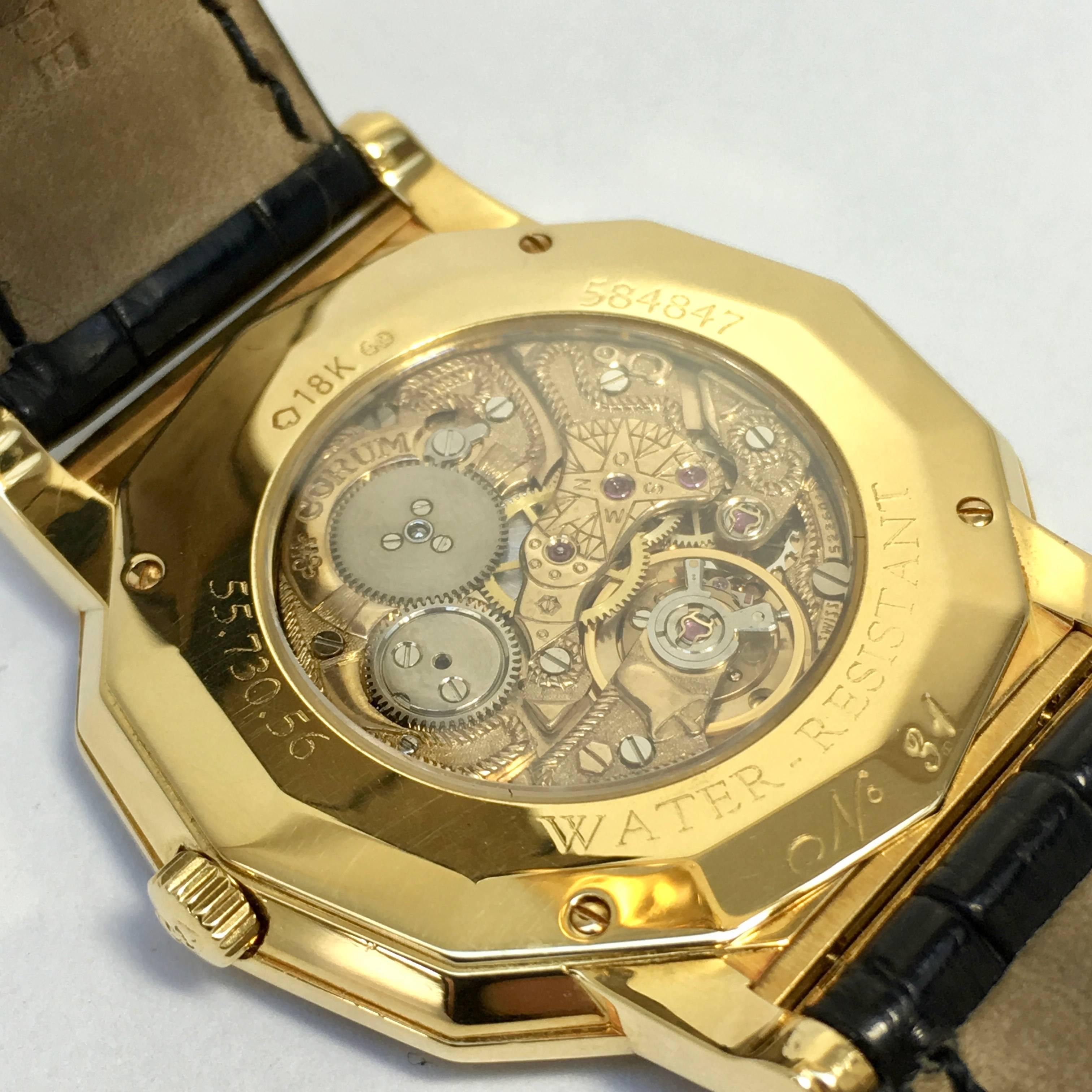 Corum Yellow Gold Admiral's Cup Anniversary Ltd Ed mechanical Wristwatch, 1995 4