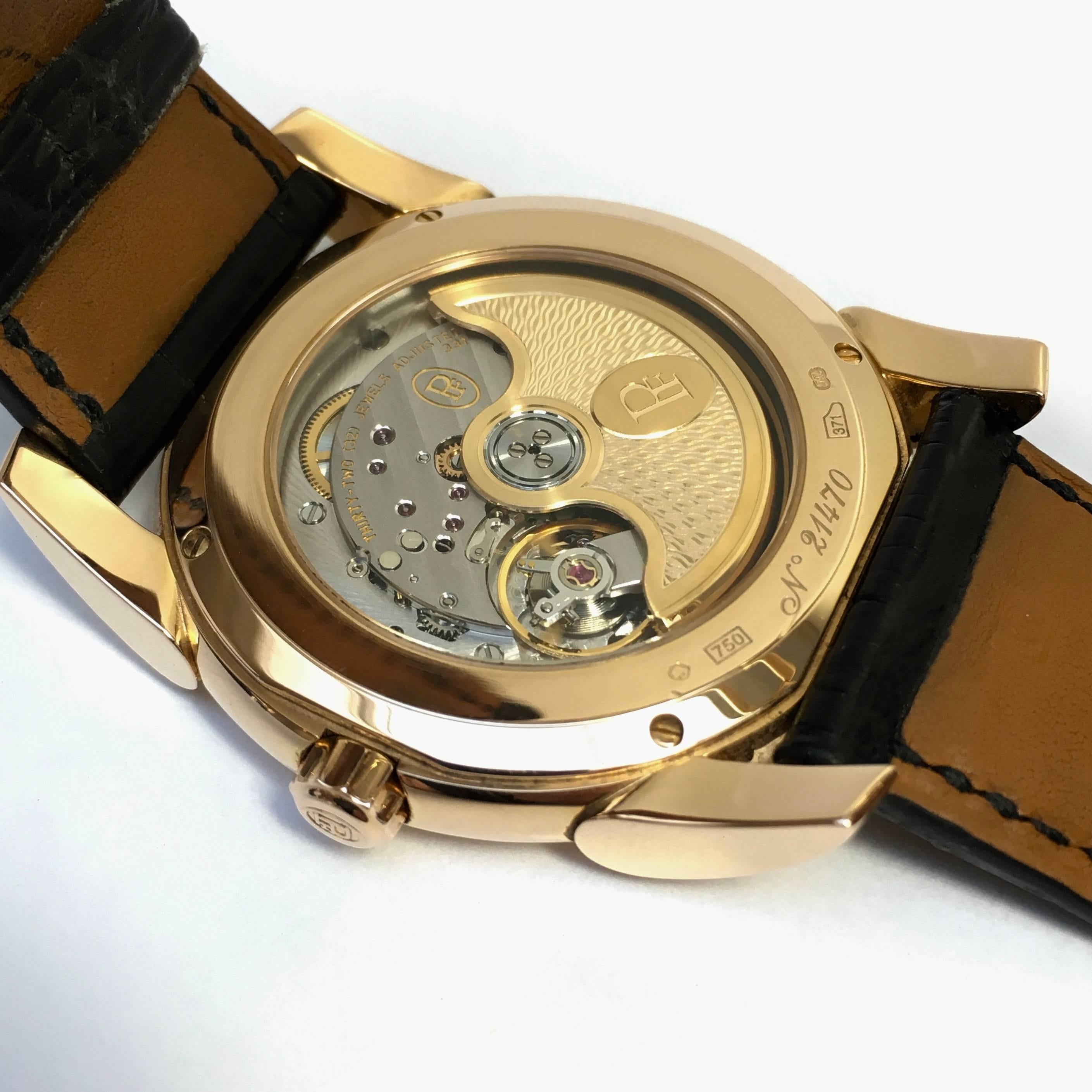 Women's or Men's Parmigiani Fleurier Kalpa Tonda Pink Gold One of 35 Made Wristwatch