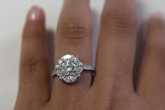 Nava 1, 01 ct DSI1 and 4 Marquise diamond  Ring Designed by Valerie Danenberg