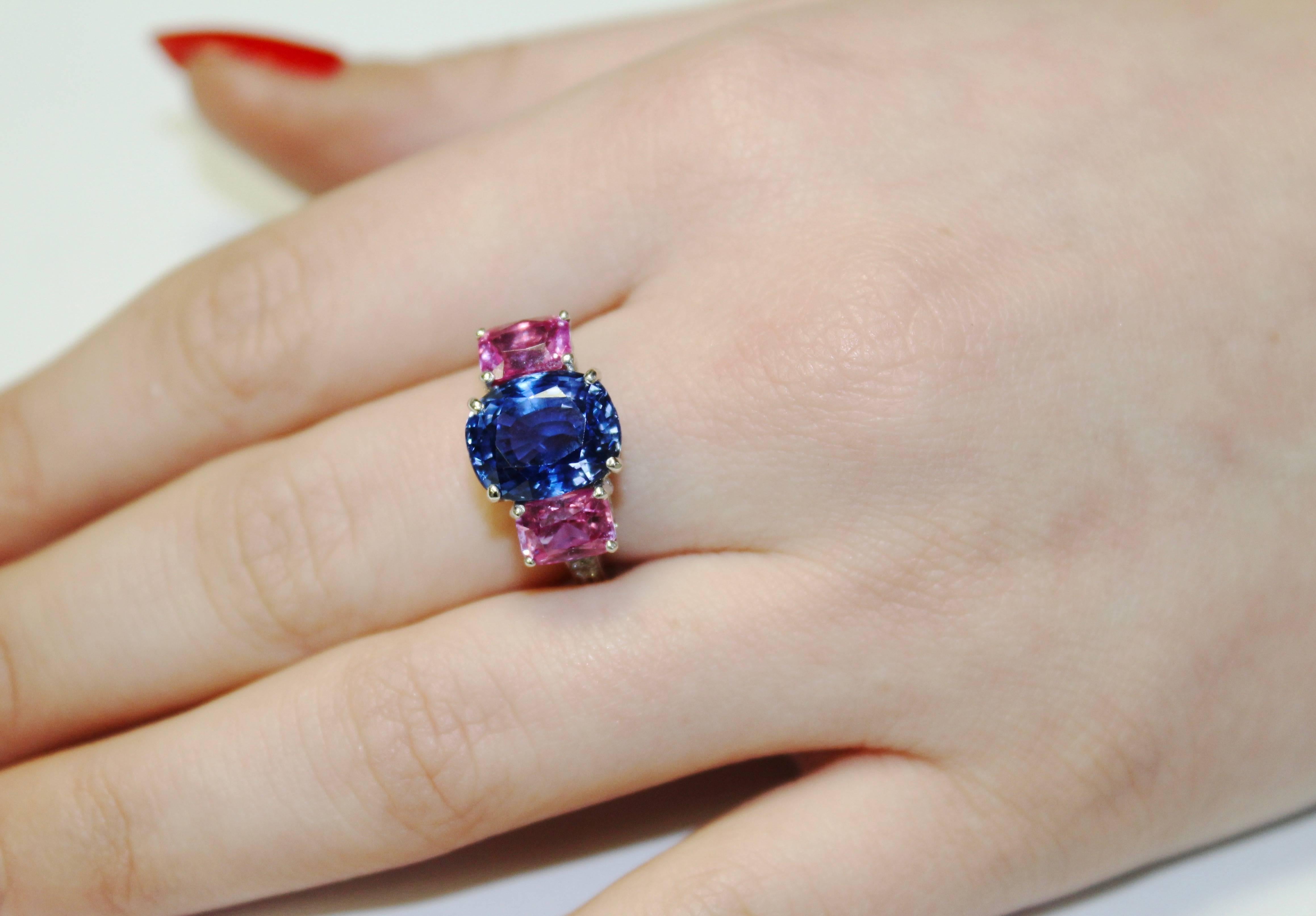 Clarisse White Gold Sapphire Ring For Sale 2