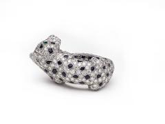 Cartier Paris Diamant:: Onyx und Smaragd Panthere Ring