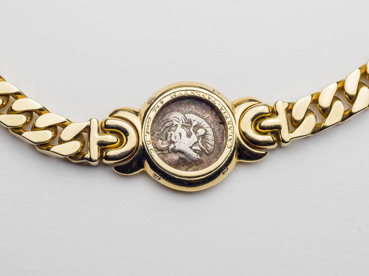 Bulgari Ancient Coin Necklace In Excellent Condition In San Antonio, TX