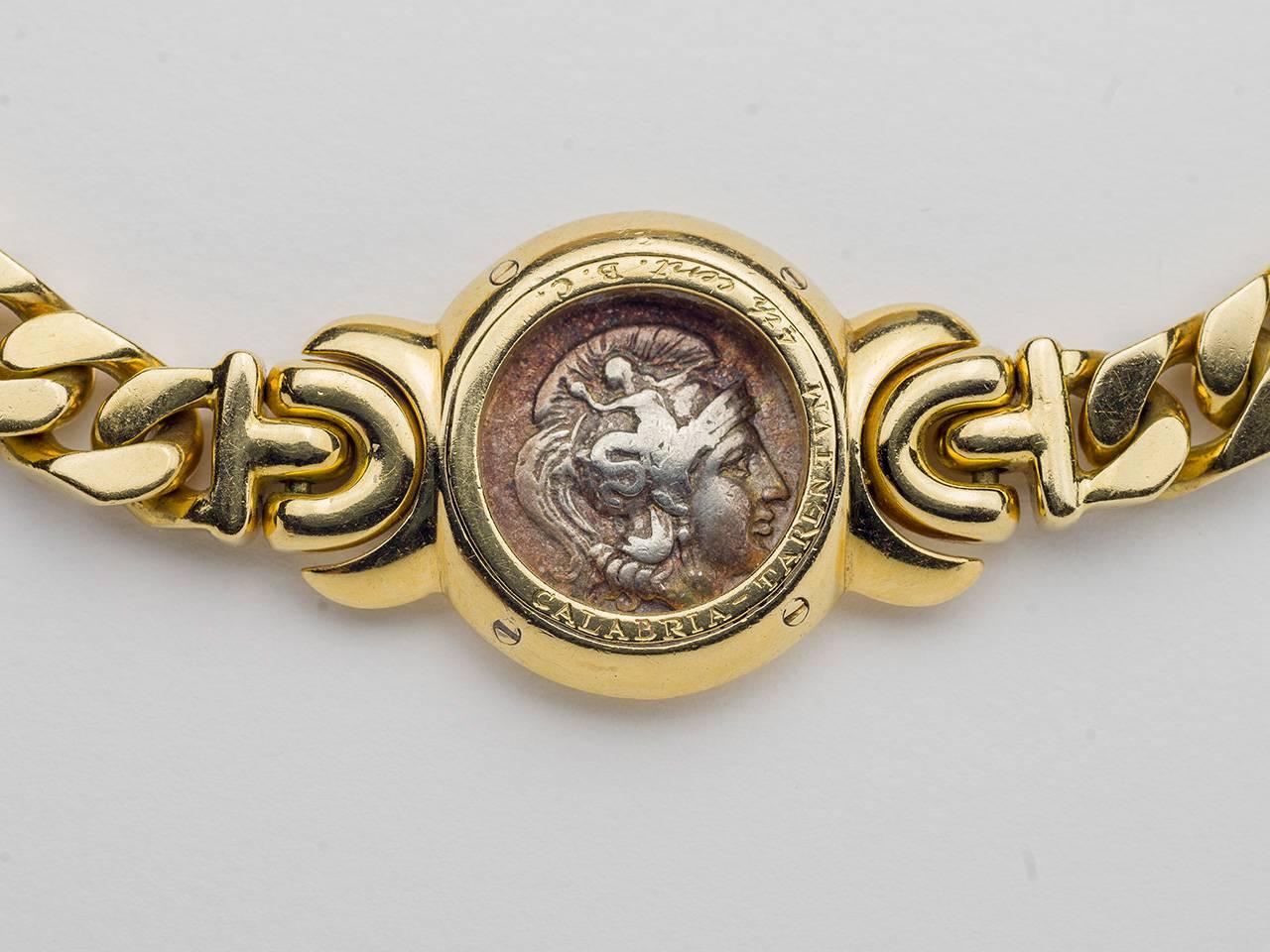 Women's or Men's Bulgari Ancient Coin Necklace