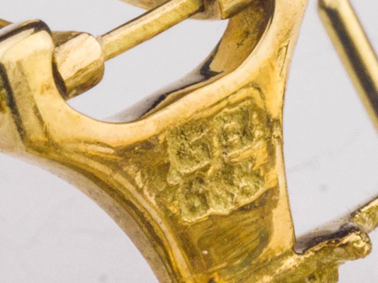 1970s Multi Gem gold Necklace Earring Set 2