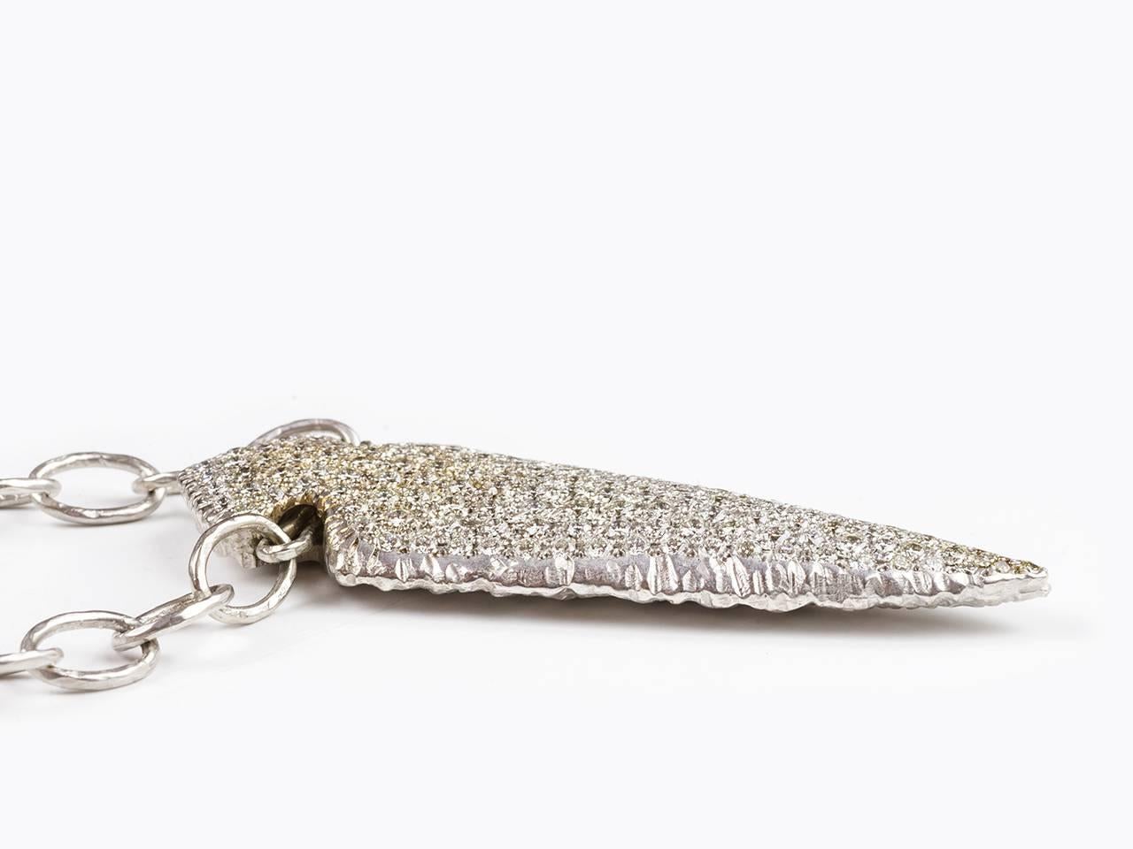 Large Diamond Arrowhead Necklace by Loree Rodkin 1