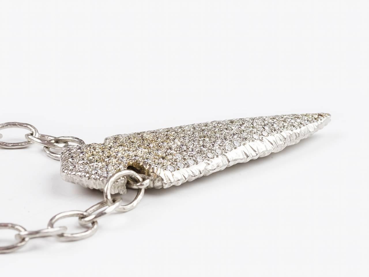 Large Diamond Arrowhead Necklace by Loree Rodkin 2