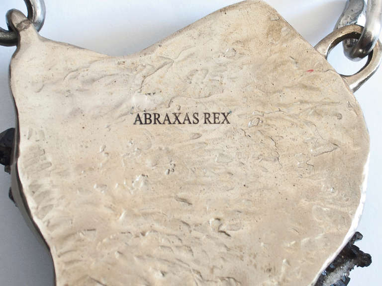 Large Smokey Quart and Diamond Collar by Abraxas Rex In Good Condition In San Antonio, TX