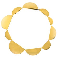 Modernist Gold Collar by Betty Cooke