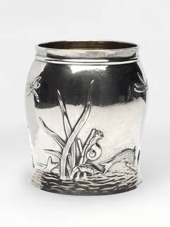 Imperial Russian Silver Vodka Cup by Ovchinnikov