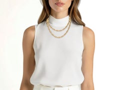 Collier « Lugano » avec diamants et émail vert