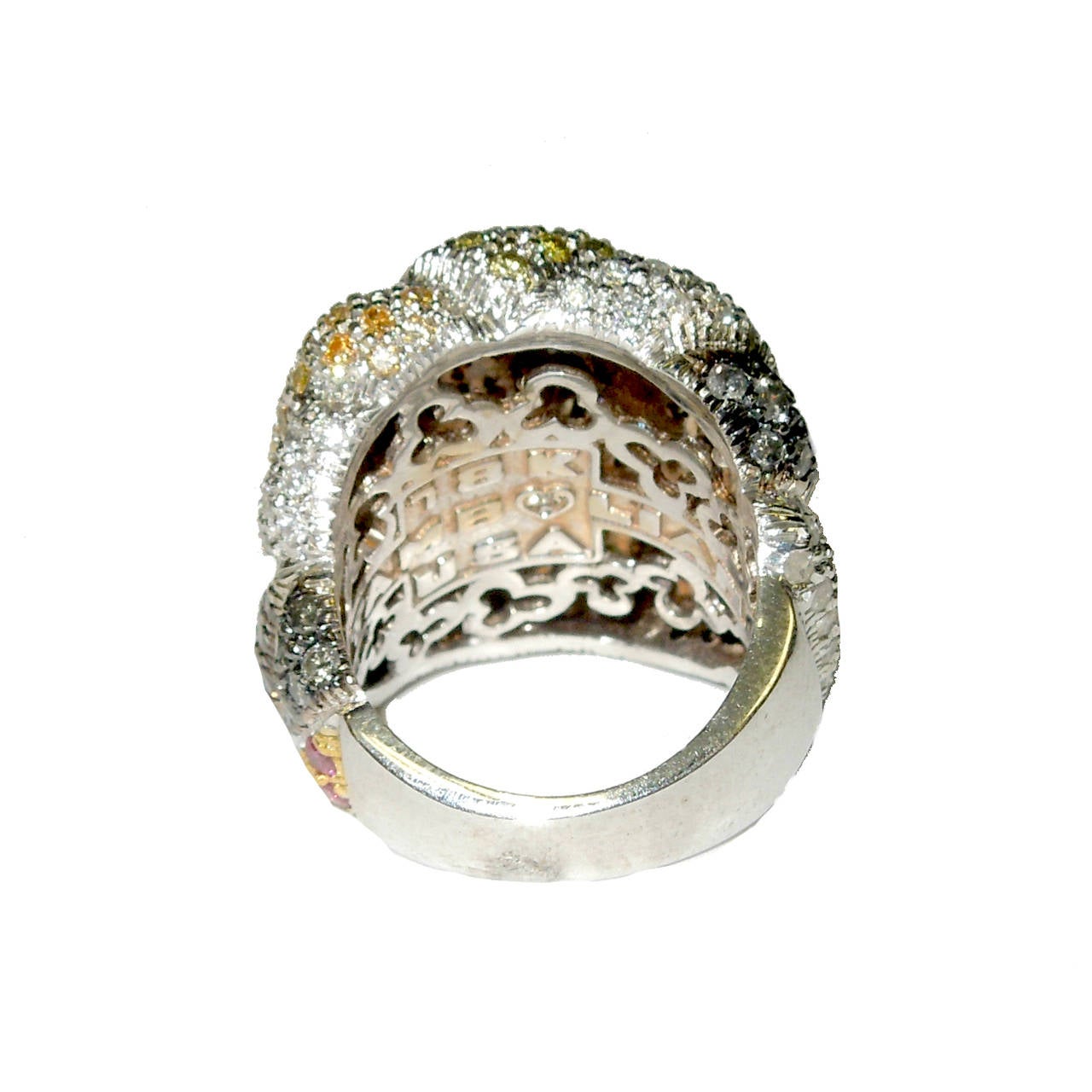 Stambolian Multicolor Diamond Gold Ring 2