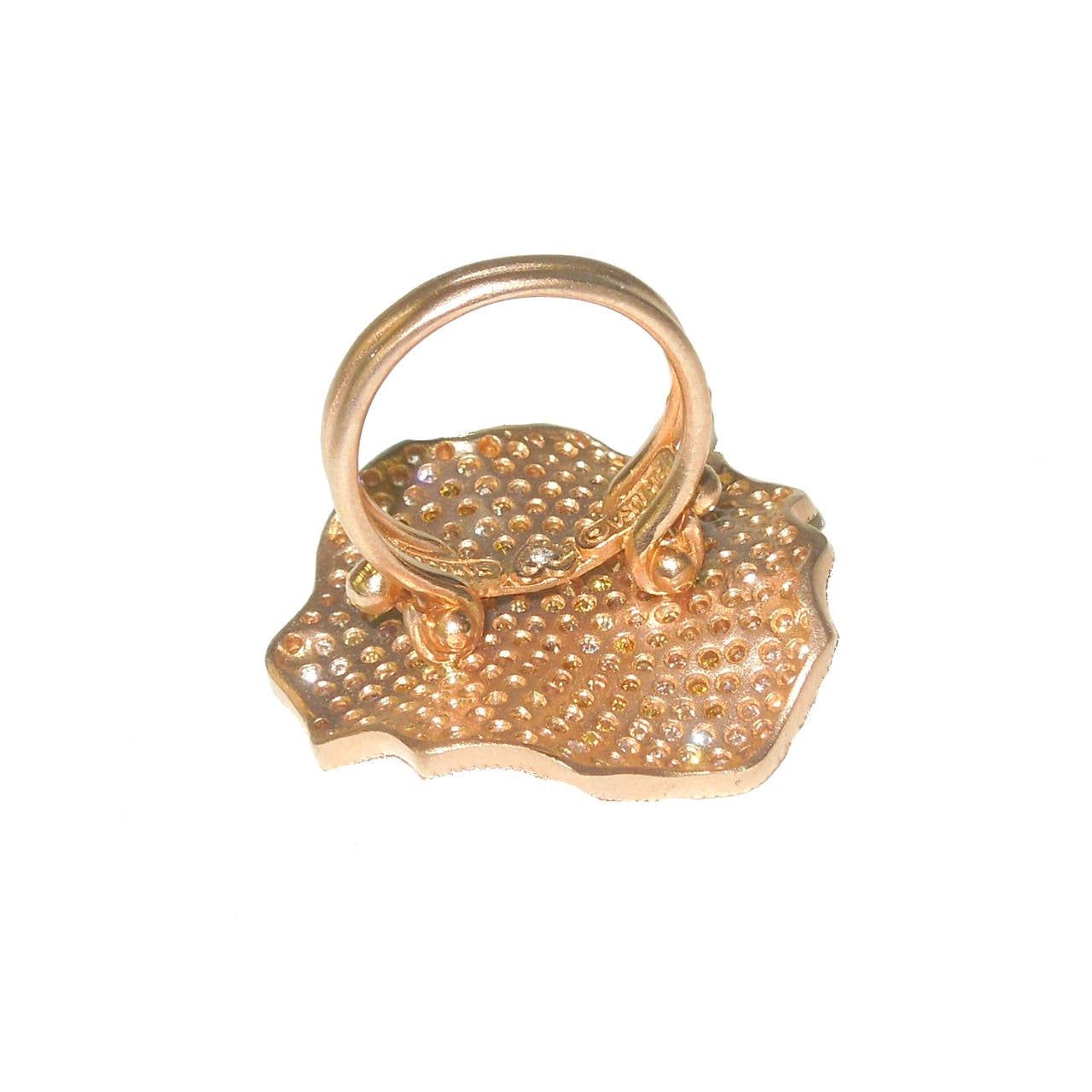 Stambolian Multicolor Diamond Pave Gold Ring 2