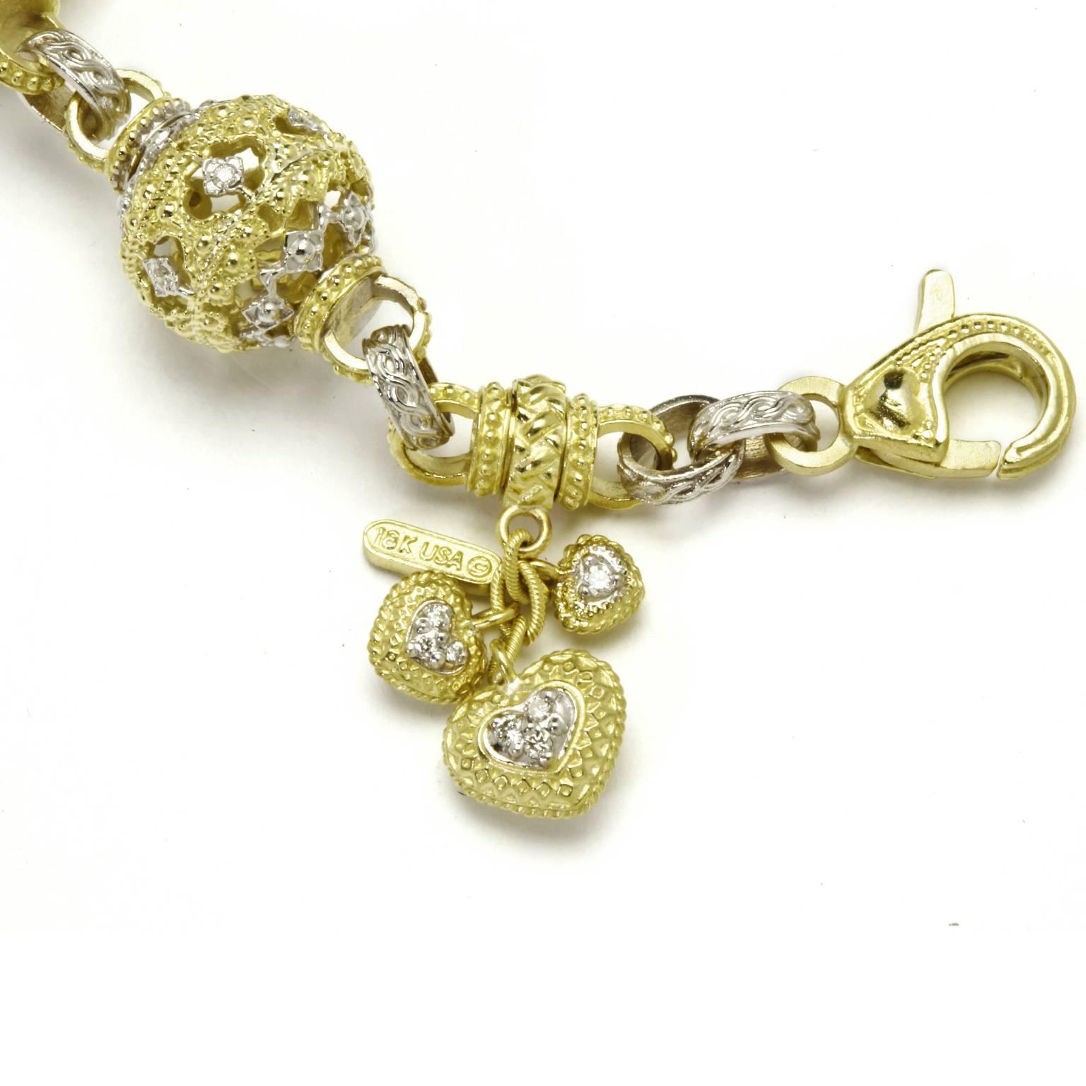 Stambolian Diamond Gold Bracelet In New Condition In Boca Raton, FL