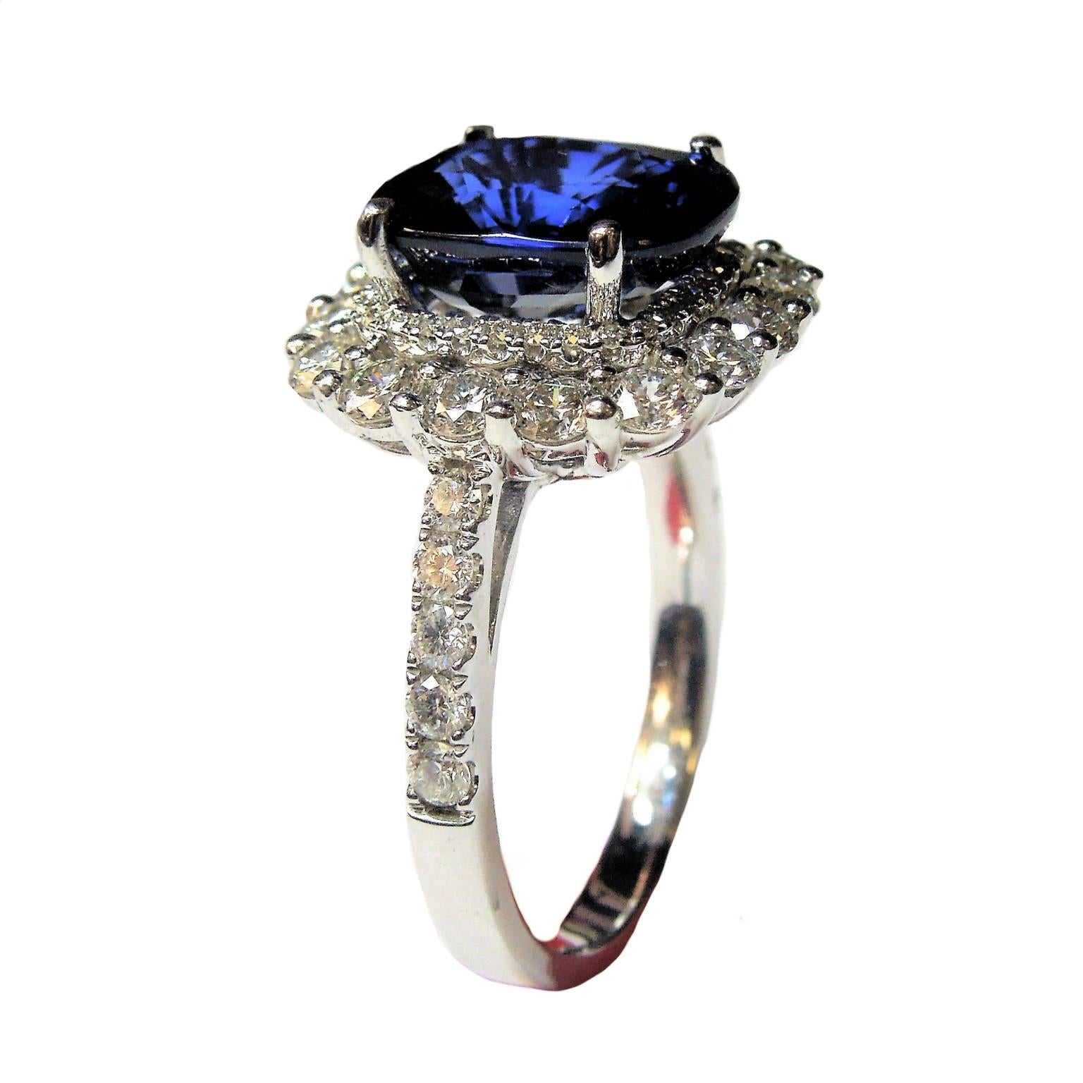 AGL Certified 5.02 Cushion Cut Blue Sapphire Ring with Diamonds

Apprx. 5.50ct. VVS Diamonds

Certificate states Cushion Cut Blue Sapphire is from Madagascar and has no enhancements. Does have heat treatment.

Face 0.6 inch. 0.1 inch band