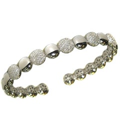 White Gold and Diamond Flexible Bracelet 5