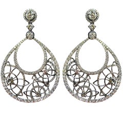 Diamond Gold Drop Earrings