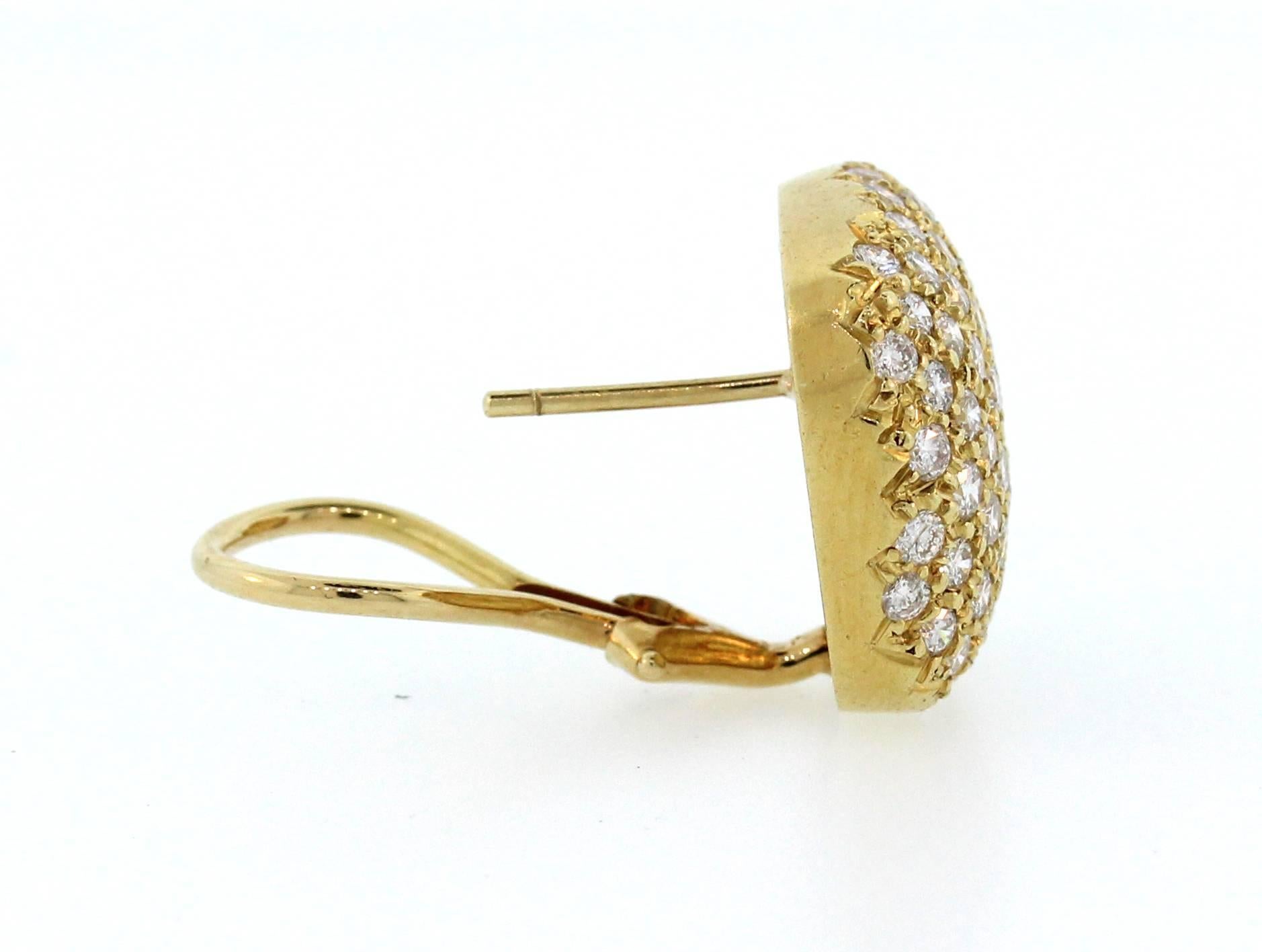 square gold earrings