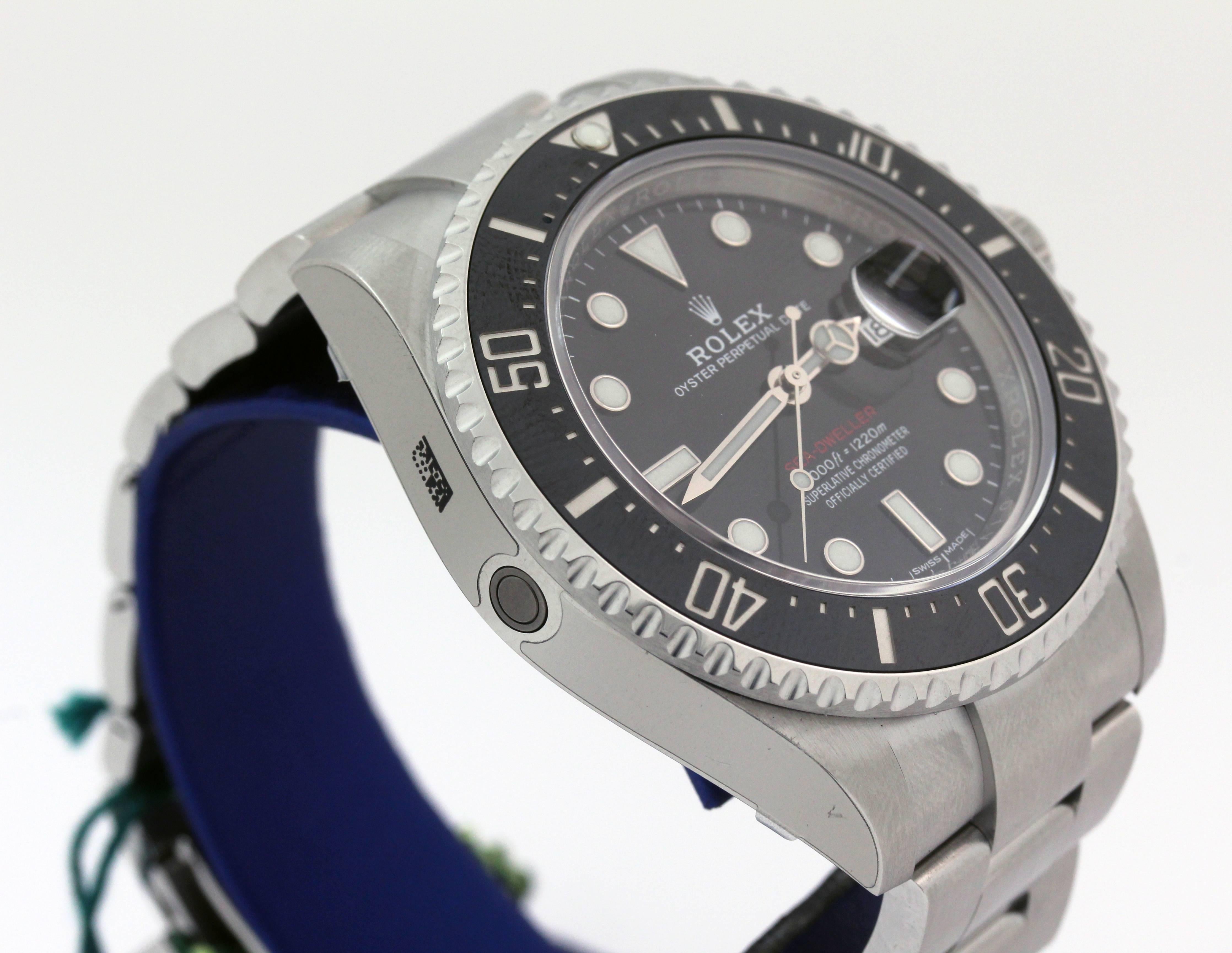 Rolex Stainless Steel Sea-Dweller Wristwatch Ref 126600, 2017 4