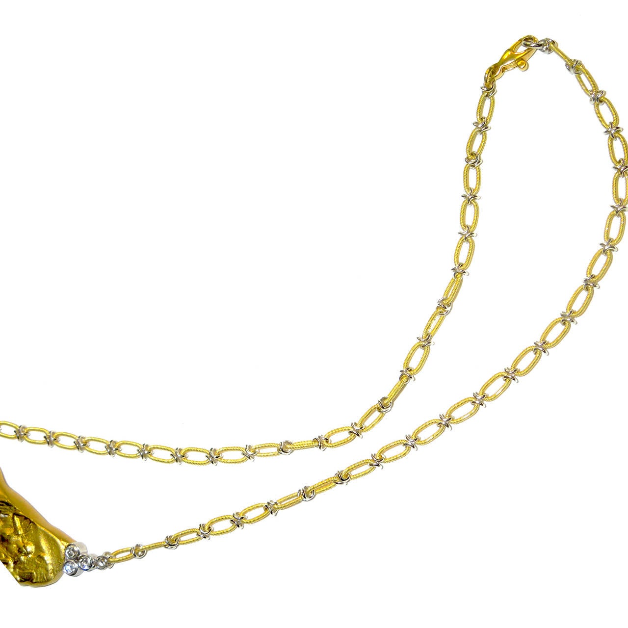 Women's Italian Diamond Gold Necklace