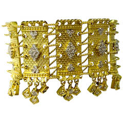 Stambolian Gold Diamond Handmade "Karizma" Bracelet