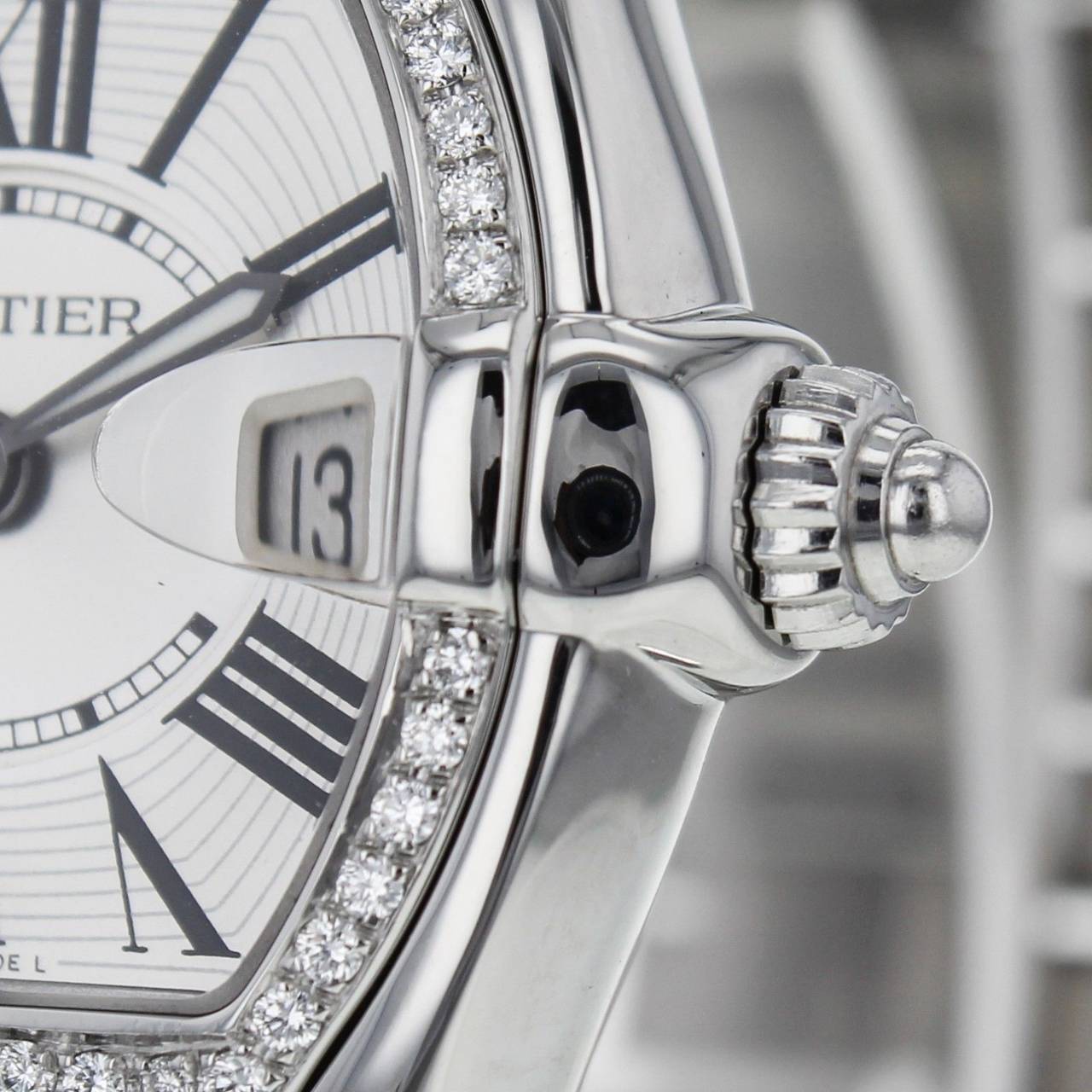 cartier roadster diamond bezel