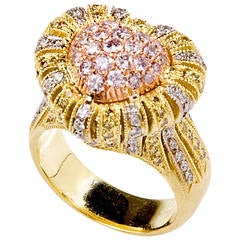 Diamond Gold Heart Ring