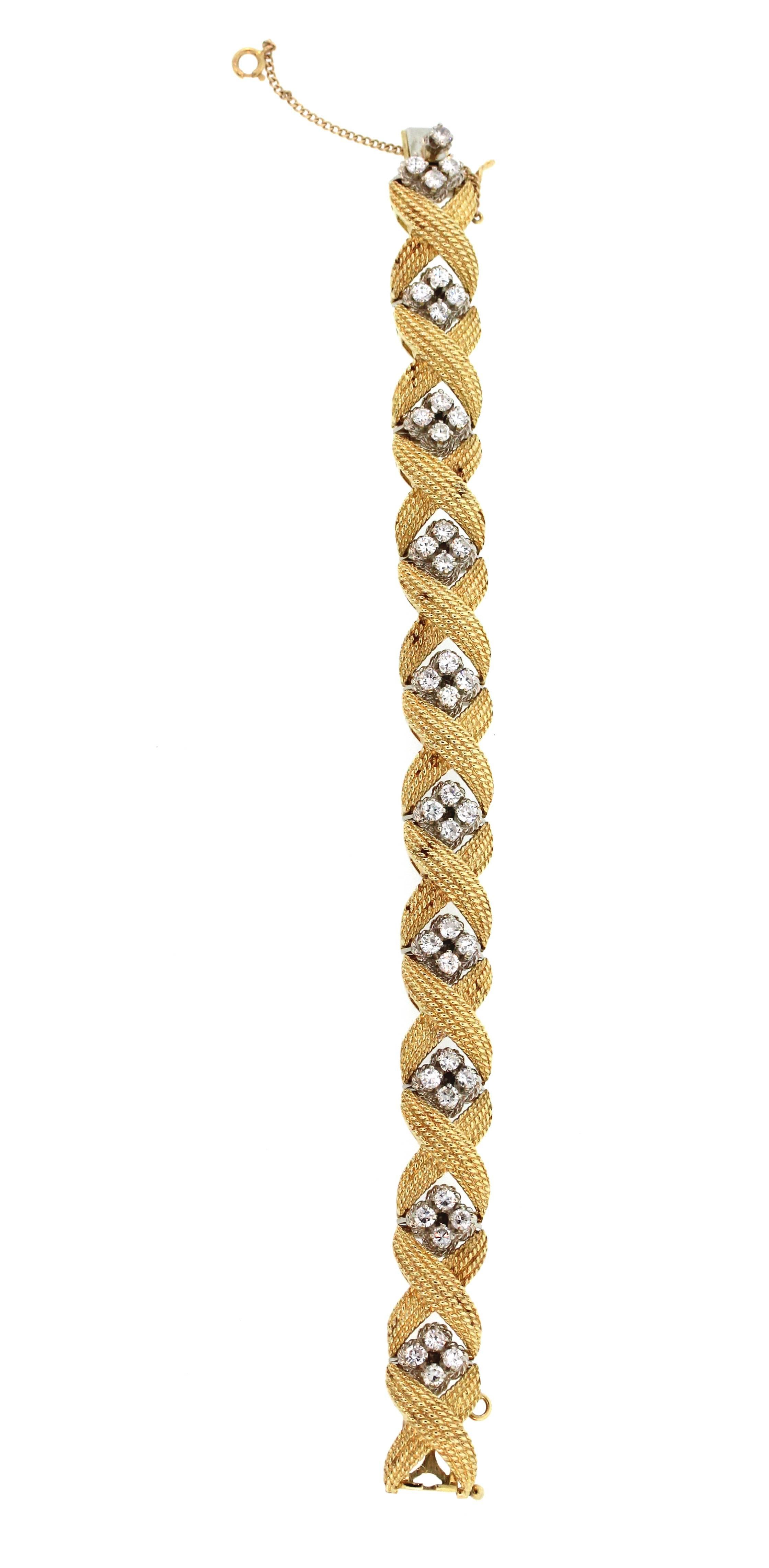 Women's Diamond Gold Bracelet