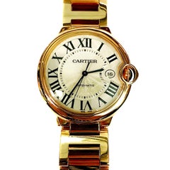 Cartier Rose Gold Ballon Bleu automatic Wristwatch 9