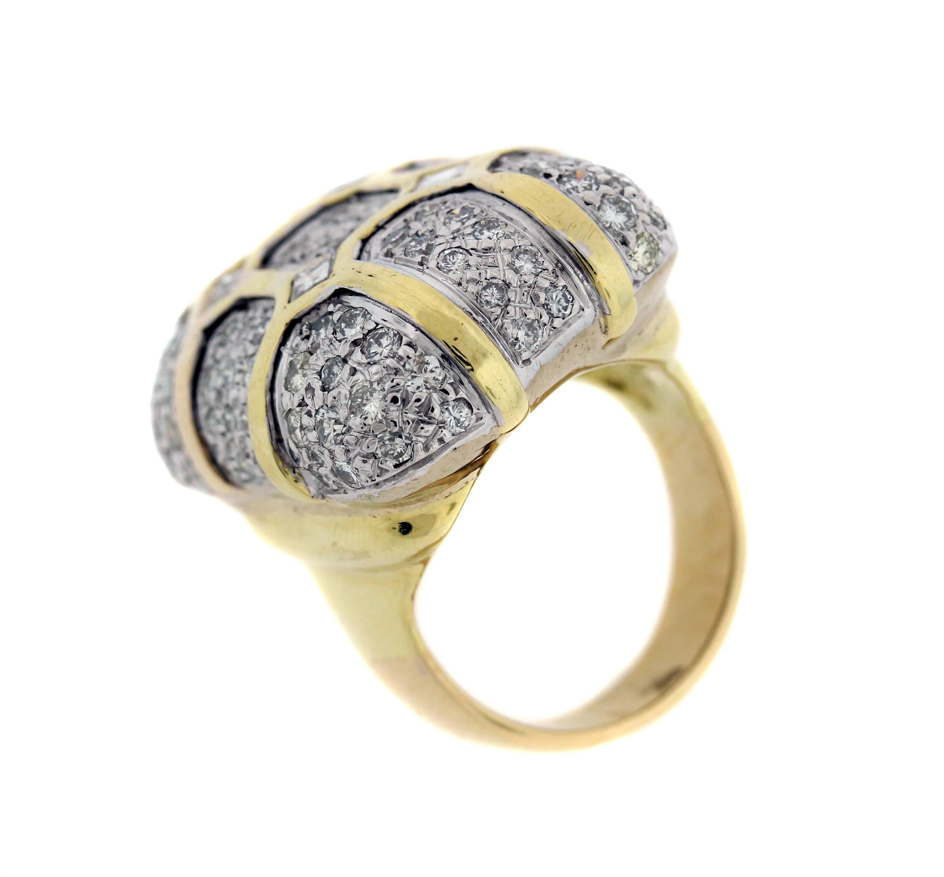 Diamond Gold Ring In Excellent Condition In Boca Raton, FL
