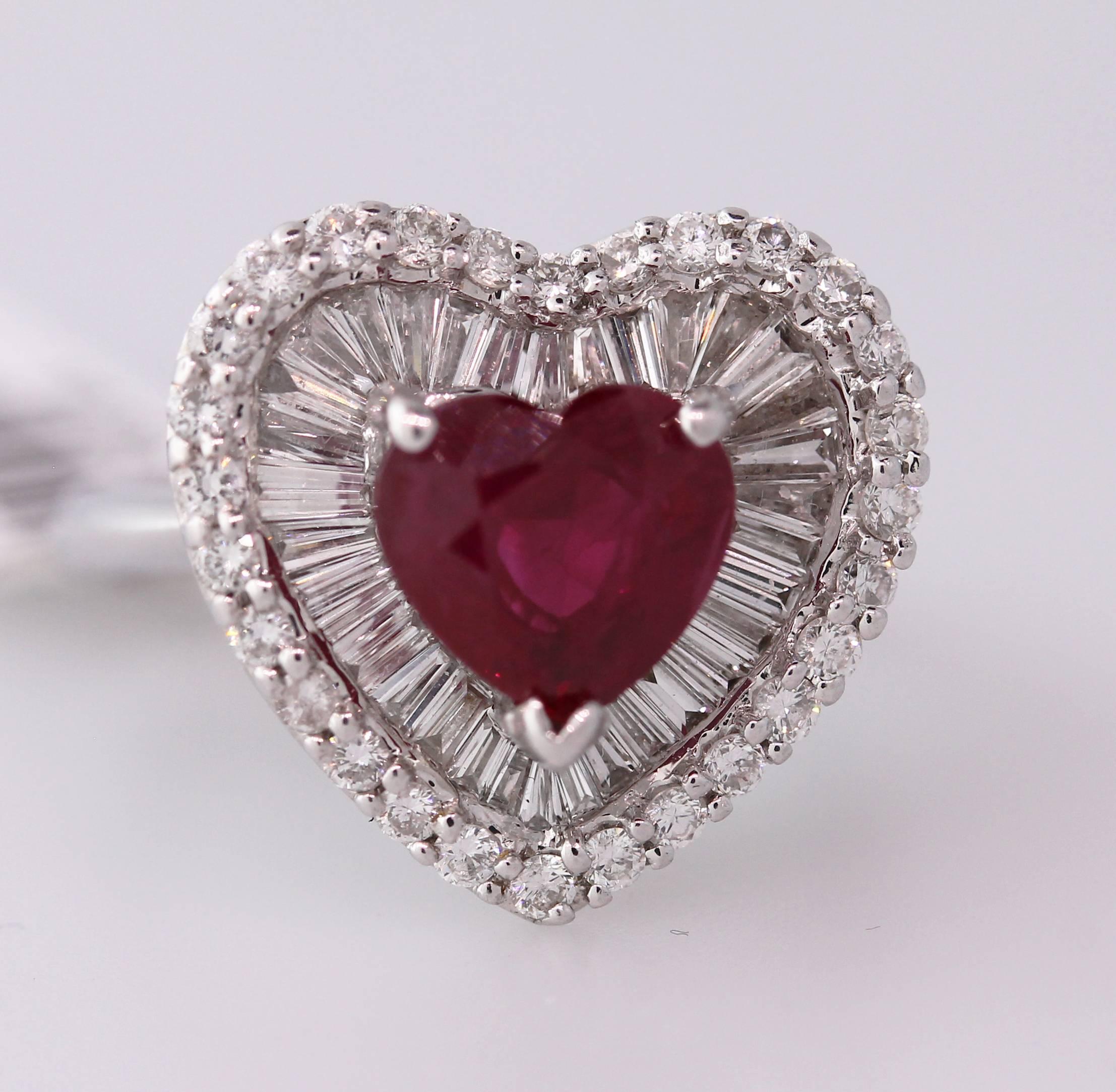 heart ruby ring